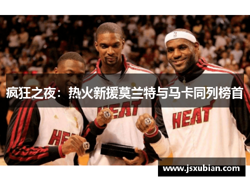 疯狂之夜：热火新援莫兰特与马卡同列榜首